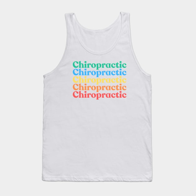 Chiropractic Tank Top by HobbyAndArt